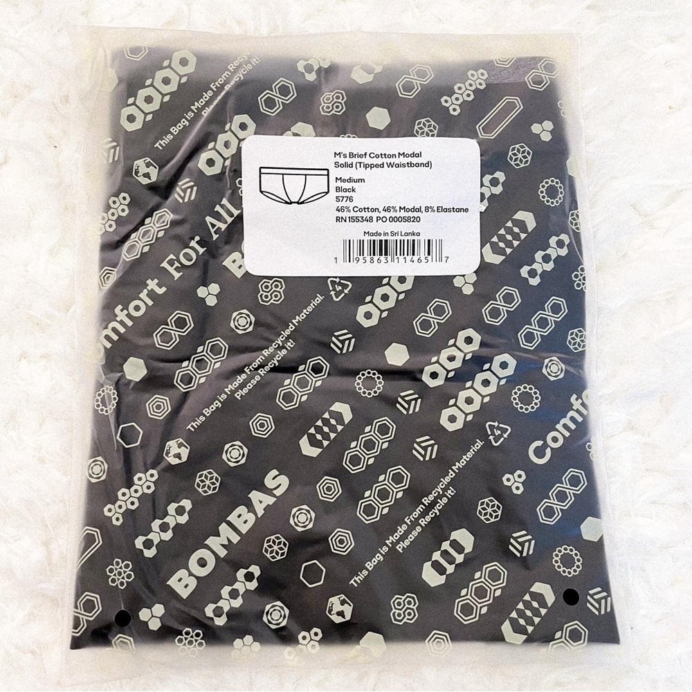 NEW Bombas Men’s Black Modal Blend Briefs